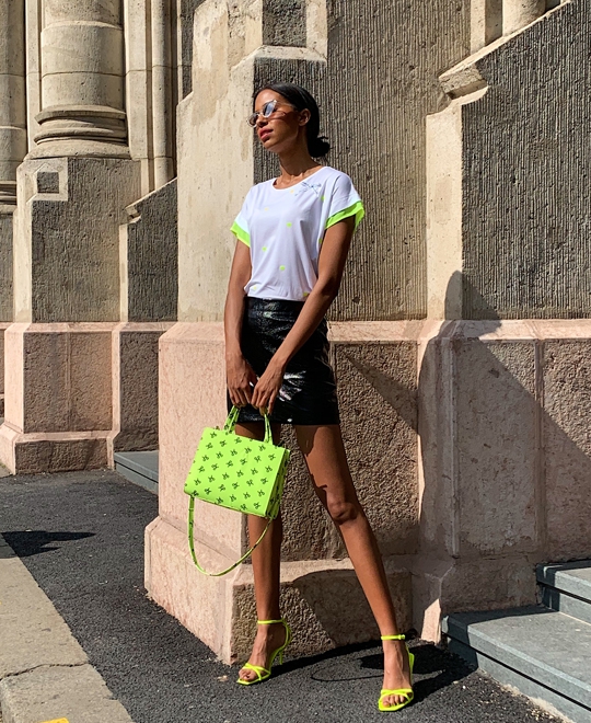 2019 nyár magenta neon táska 4